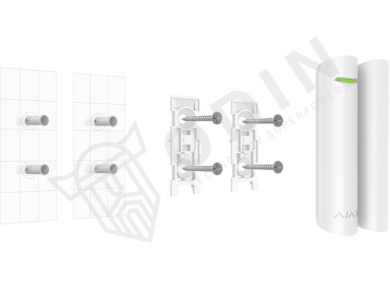 AJAX DOORPROTECT-W Rilevatore apertura antifurto wireless con contatto esterno filare AJDP 38099 - immagine 4